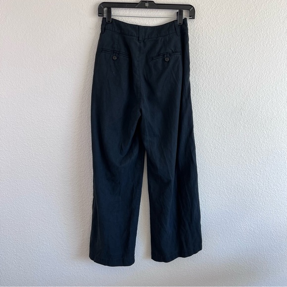 Madewell Women's The Harlow Wide-Leg Pant True Black - Picture 3 of 10